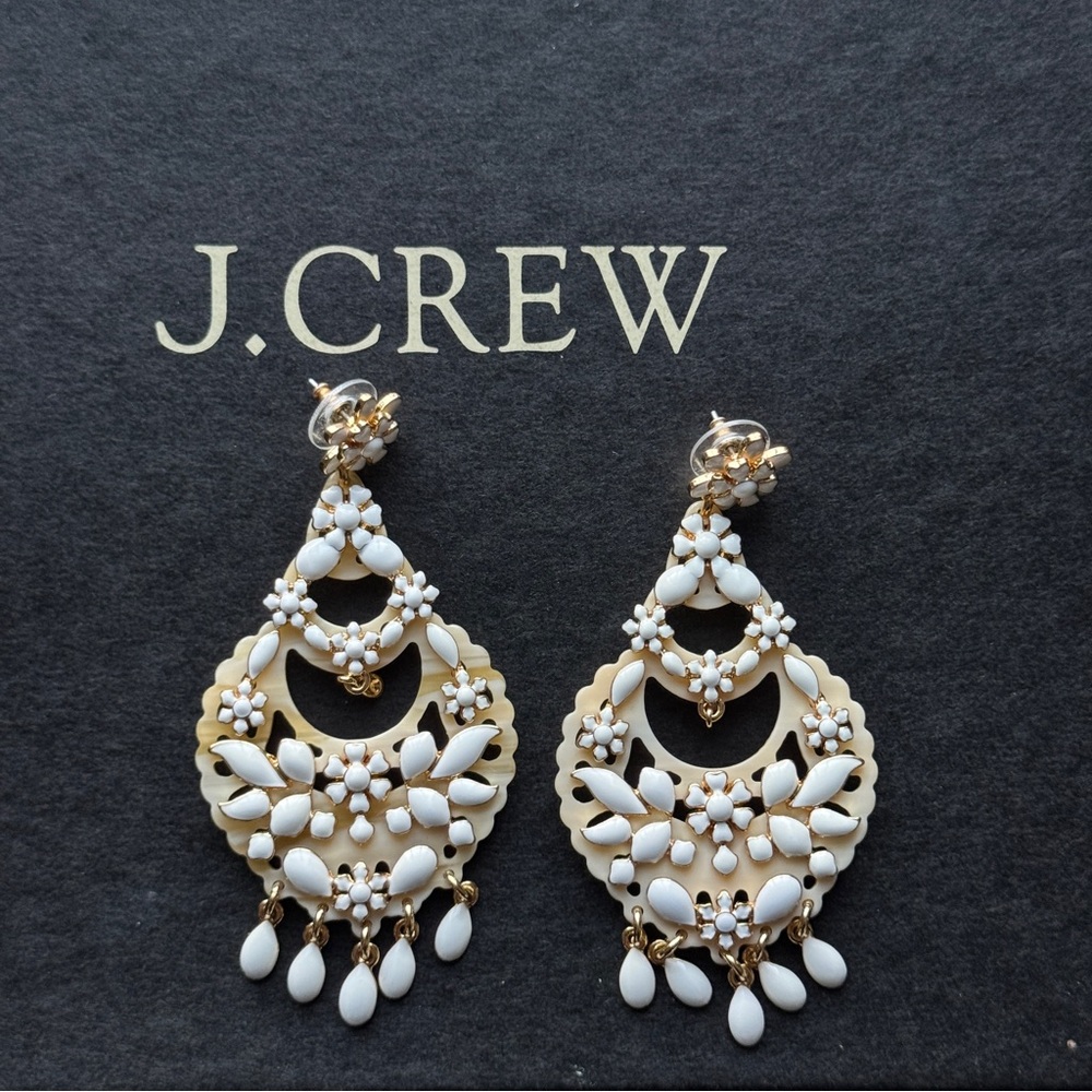 J. Crew tortoise statement earrings - Picture 2 of 6